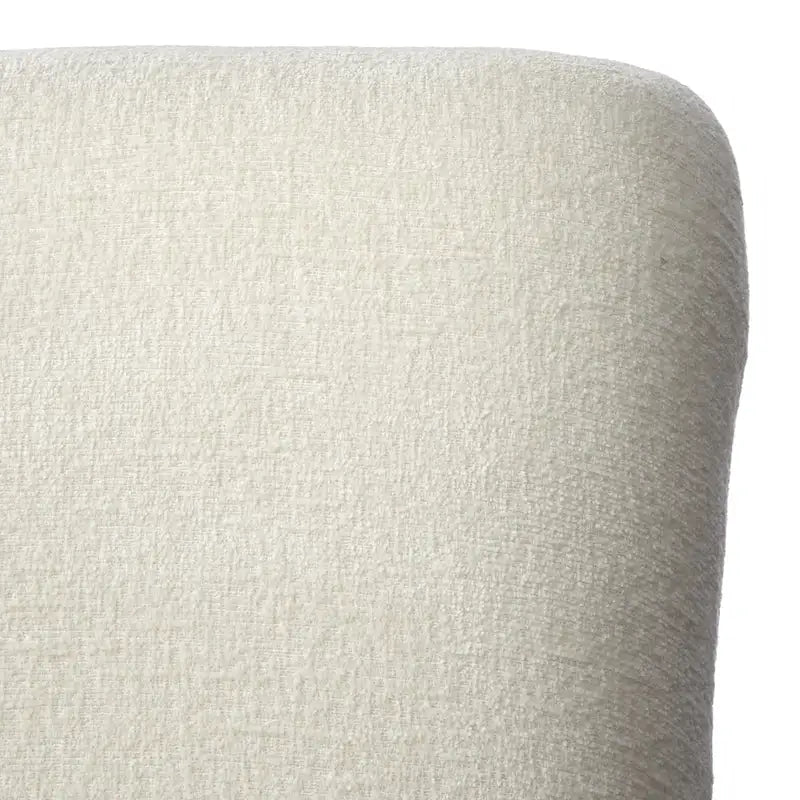 Chaises de salle à manger Parsons avec accoudoirs, crème/chêne clair, lot de 2