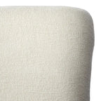Chaises de salle à manger Parsons avec accoudoirs, crème/chêne clair, lot de 2