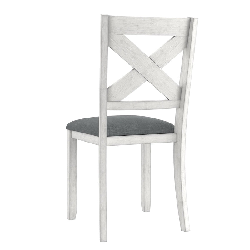 Ensemble de salle à manger extensible rectangulaire 6 places gris pour 6 à 8 personnes