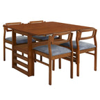 Ensemble de salle à manger pliant marron, 2-4 personnes