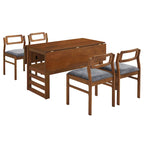 Ensemble de salle à manger pliant marron, 2-4 personnes
