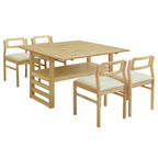 Ensemble de salle à manger pliant marron, 2-4 personnes