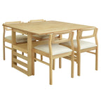 Ensemble de salle à manger pliant marron, 2-4 personnes