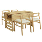 Ensemble de salle à manger pliant marron, 2-4 personnes