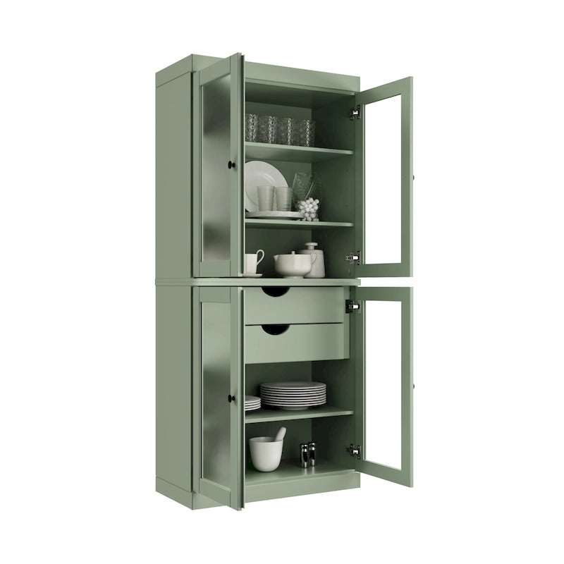 Armoire de cuisine modulaire en bois massif 32 po - 9 couleurs