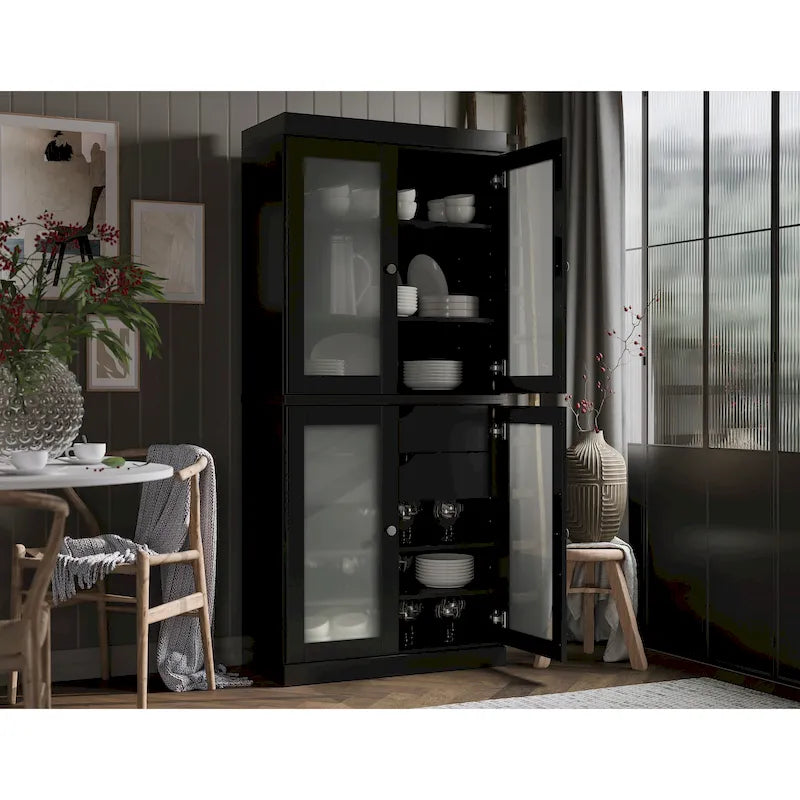 Armoire de cuisine modulaire en bois massif 32 po - 9 couleurs