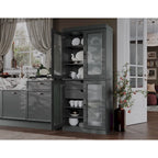 Armoire de cuisine modulaire en bois massif 32 po - 9 couleurs