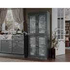 Armoire de cuisine modulaire en bois massif 32 po - 9 couleurs