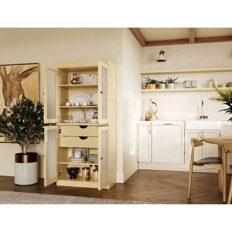 Armoire de cuisine modulaire en bois massif 32 po - 9 couleurs