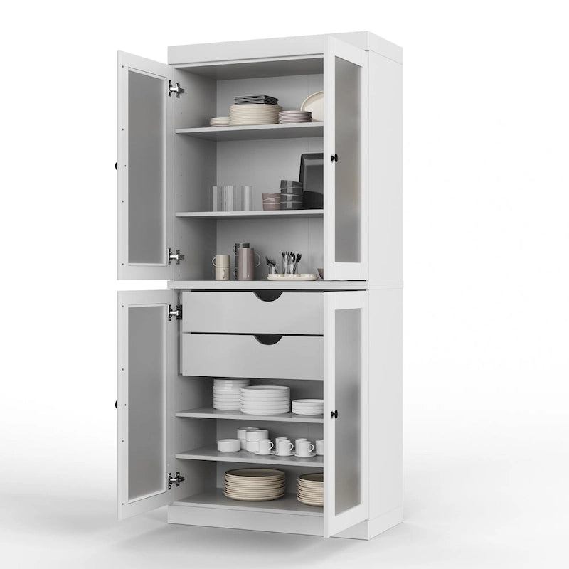 Armoire de cuisine modulaire en bois massif 32 po - 9 couleurs