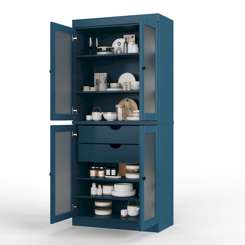 Armoire de cuisine modulaire en bois massif 32 po - 9 couleurs