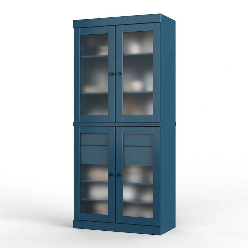 Armoire de cuisine modulaire en bois massif 32 po - 9 couleurs