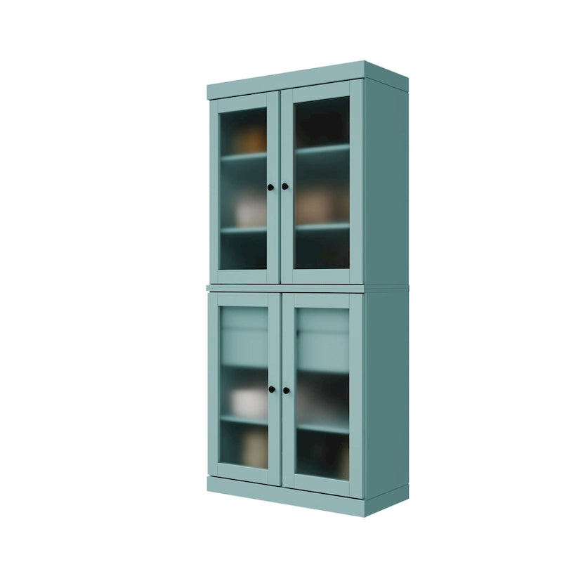 Armoire de cuisine modulaire en bois massif 32 po - 9 couleurs