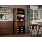 Armoire de cuisine modulaire en bois massif 32 po - 9 couleurs