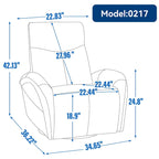 Fauteuil inclinable, pivotant et à bascule électrique en similicuir PU marron/beige, une place