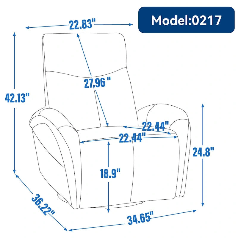 Fauteuil inclinable, pivotant et à bascule électrique en similicuir PU marron/beige, une place