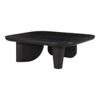 Table basse en bois d'acacia vieilli naturel et noir – Petite / Grande