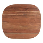 Table basse en bois d'acacia vieilli naturel et noir – Petite / Grande
