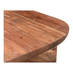 Table basse en bois d'acacia vieilli naturel et noir – Petite / Grande