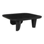 Table basse en bois d'acacia vieilli naturel et noir – Petite / Grande