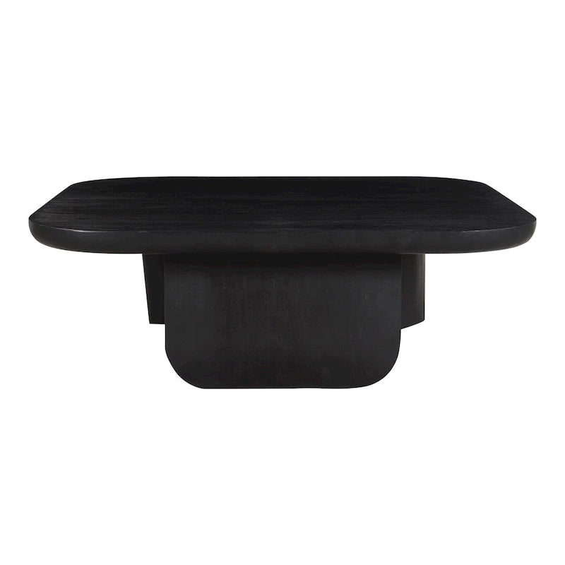 Table basse en bois d'acacia vieilli naturel et noir – Petite / Grande