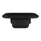 Table basse en bois d'acacia vieilli naturel et noir – Petite / Grande