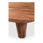 Table basse en bois d'acacia vieilli naturel et noir – Petite / Grande