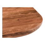 Table basse en bois d'acacia vieilli naturel et noir – Petite / Grande