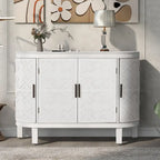 Buffet 2 portes motif antique bleu marine/noir/blanc/gris antique