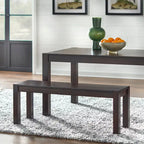 Ensemble de salle à manger 6 pièces gris/bleu – Table, 4 chaises et banc