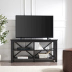 Meuble TV multi-couleurs à cadre en X pour téléviseurs jusqu'à 55 pouces