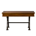 Bureau d'écriture industriel marron pour 1 personne
