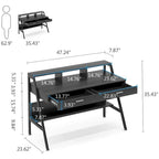 Hamac double blanc/noir avec support, 2 places, capacité de 204 kg
