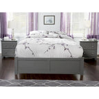 Lit plateforme avec lit gigogne noyer/blanc/espresso/gris, très grand lit, 2 places