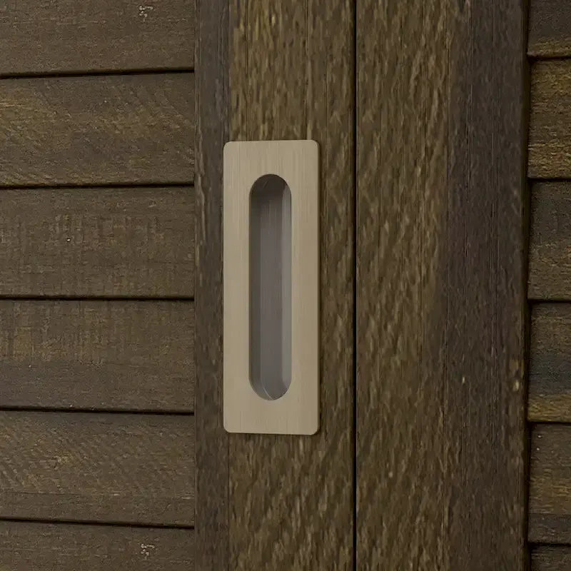 Armoire coulissante 4 portes avec tiroirs et tringle à vêtements, aspect bois foncé