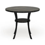 Table de salle à manger ronde brune de hauteur comptoir, 4 à 6 places
