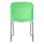 Chaise empilable en plastique multicolore à piètement luge, une place