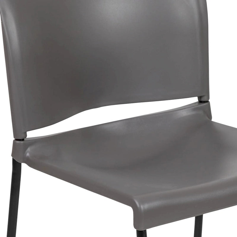 Chaise empilable en plastique multicolore à piètement luge, une place