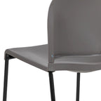 Chaise empilable en plastique multicolore à piètement luge, une place