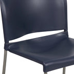 Chaise empilable en plastique multicolore à piètement luge, une place