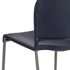 Chaise empilable en plastique multicolore à piètement luge, une place