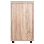 Meuble de rangement 1 tiroir en bois recyclé / blanc