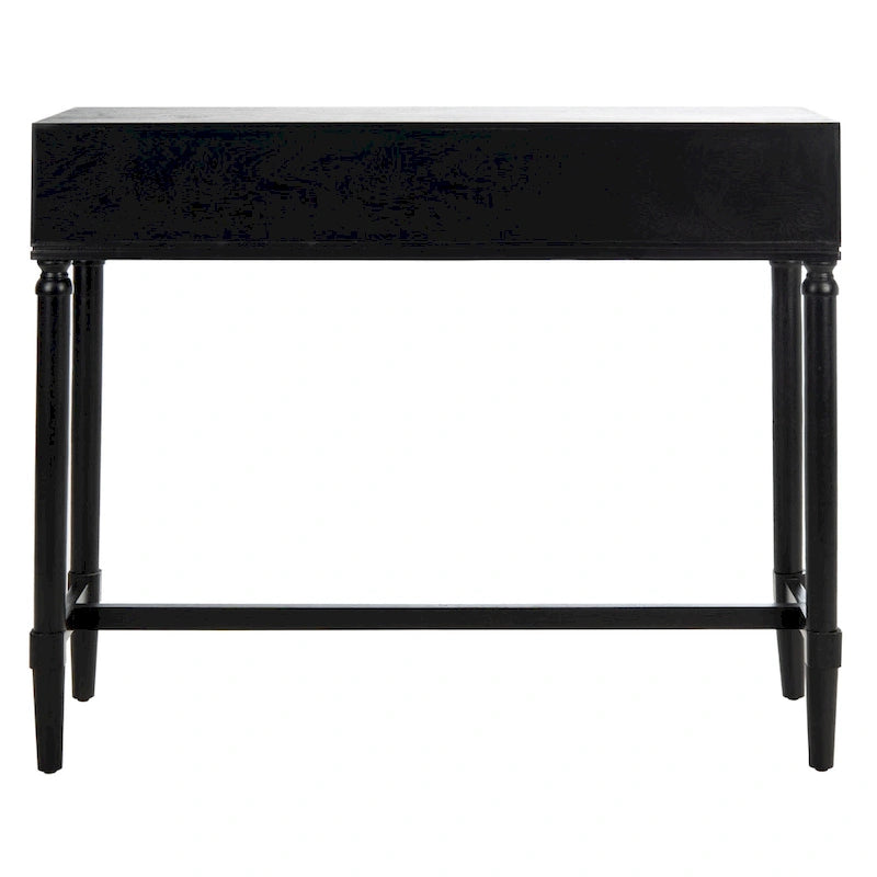 Console 2 tiroirs patinée Blanc / Gris / Greige / Noir, simple