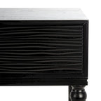 Console 2 tiroirs patinée Blanc / Gris / Greige / Noir, simple