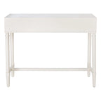 Console 2 tiroirs patinée Blanc / Gris / Greige / Noir, simple