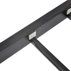 Cadre de lit plateforme en métal noir avec tête et pied de lit – Simple / Double / Grand