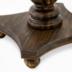 Ensemble de salle à manger rond jacobéen patiné, chaises en lin Limelight, 5 ou 7 pièces