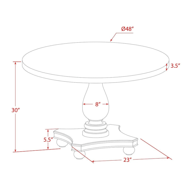 Ensemble de salle à manger rond jacobéen patiné, chaises en lin Limelight, 5 ou 7 pièces