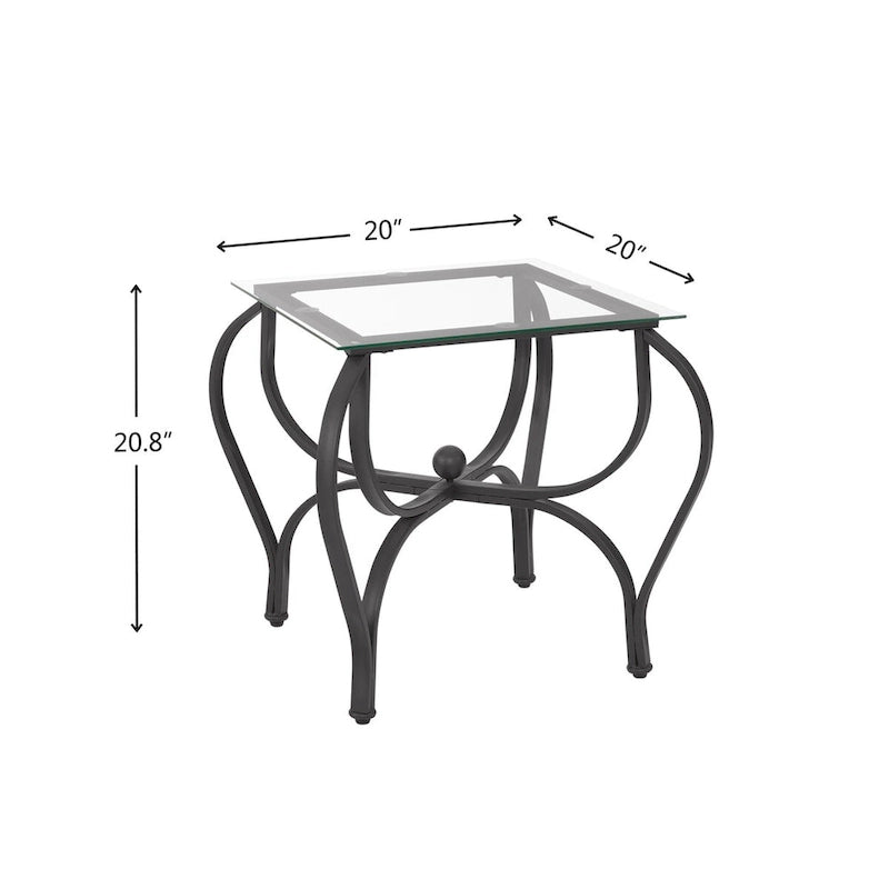 Table basse rétro noire 3 pièces pour 2 à 4 personnes