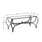 Table basse rétro noire 3 pièces pour 2 à 4 personnes